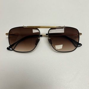 Krewe Avalon 18K matte black sunglasses